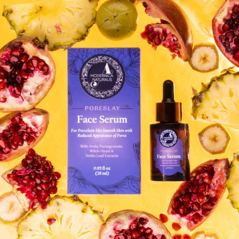 Get porcelain skin with Poreslay's triple fruit extract serum