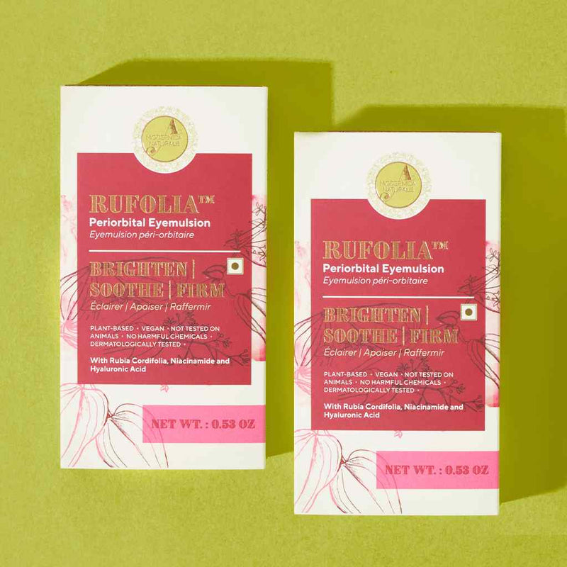 Rufolia Periorbital eyemulsion with Ayurvedic 3-C Technique