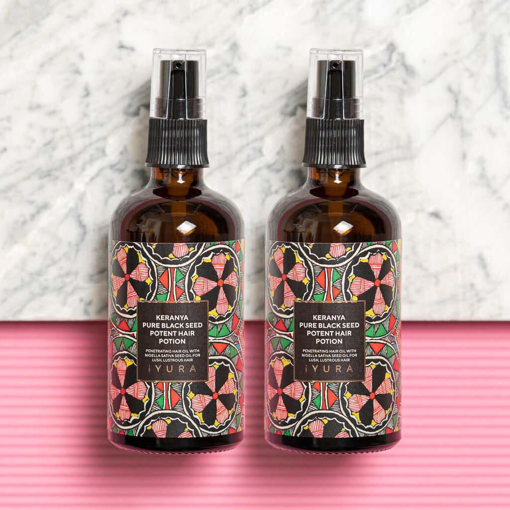 Keranya Pure Black Seed Potent Hair Potion - Pack of 2