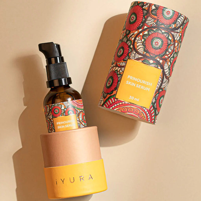 Prinourish Skin-Enriching Superfood Serum - With Almond Oil, Olive Oil, Turmeric, Mango and More Ayurvedic Herbs