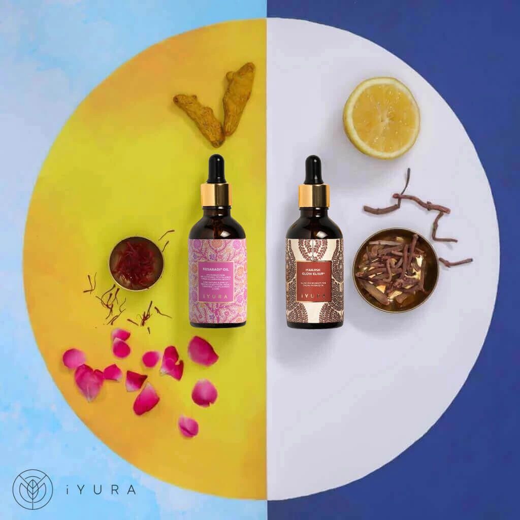 Best Ayurvedic Skincare Set - Day & Night Face Oil Duo