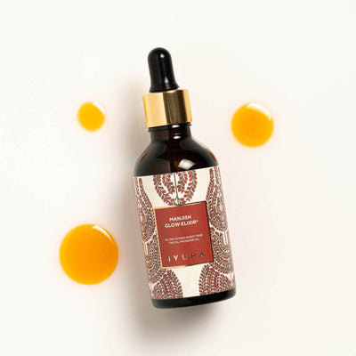 iYURA Manjish Glow Elixir: Even-toning face massage oil for a radiant complexion
