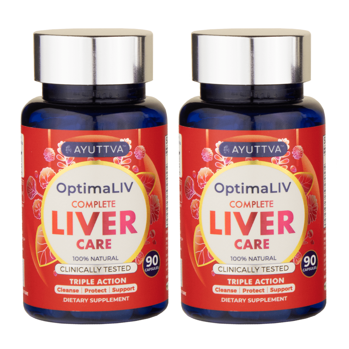OptimaLIV | Clinically Tested, Triple-Action Ayurvedic Liver Function Supplement | Pack of 2