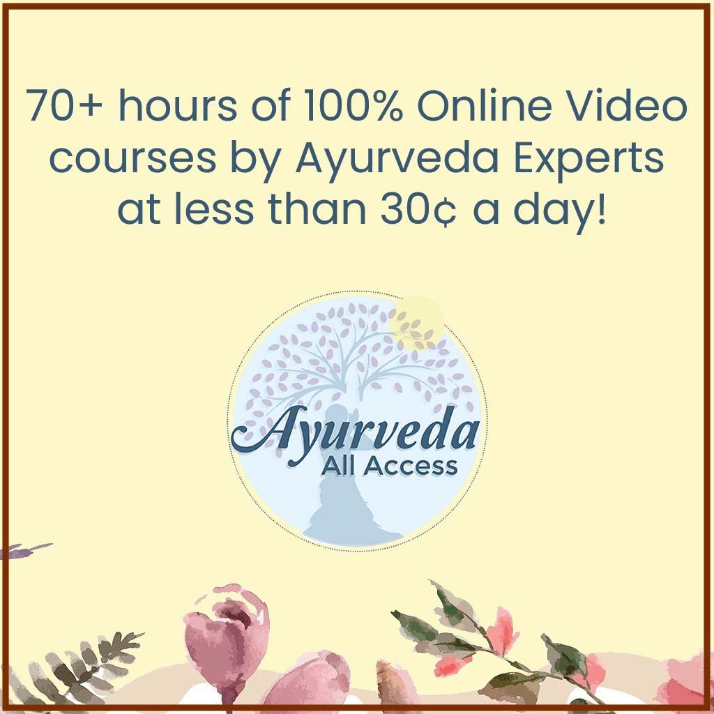 Ayurveda All Access - Annual Subscription to All Ayurveda Video Courses Educational Course Holisco 