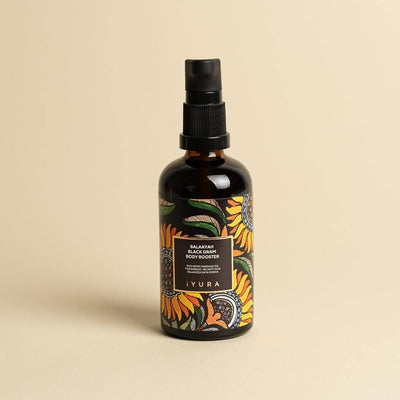 Balaayah Black Gram Body Booster: Body Massage Oil for Dry, Aging Skin - In 4 Indulging Aromas! Body Oil iYURA
